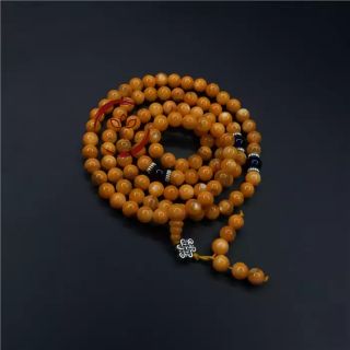 Chuỗi hoa đá màu cam 108 hạt - 8 ly