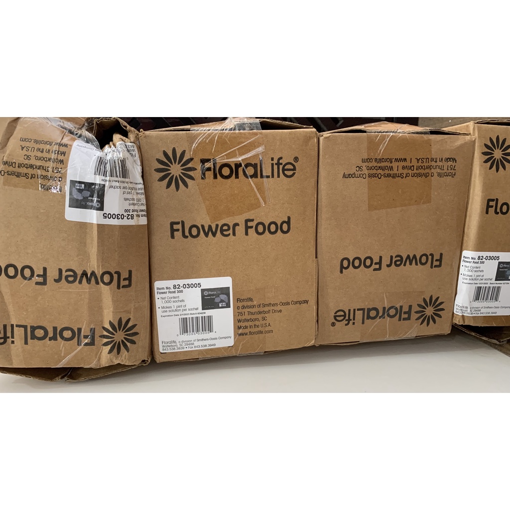 Combo 50 Gói Thuốc Dưỡng Hoa FloraLife Nhập Khẩu Từ Mỹ Giúp Hoa Tuơi Lâu Tàn Không Hôi Nước