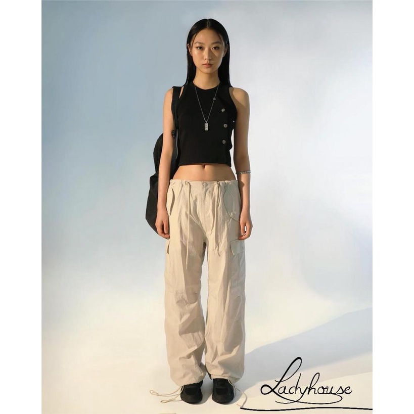 Quần ống rộng Màu Sắc Đơn Giản Thời Trang Cho Nữ