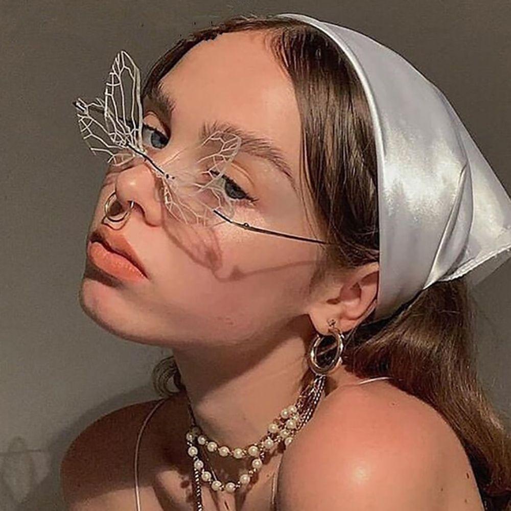 Kính Mát Hình Cánh Chuồn Chuồn Chống Bức Xạ Phong Cách Hàn Quốc Cho Nữ