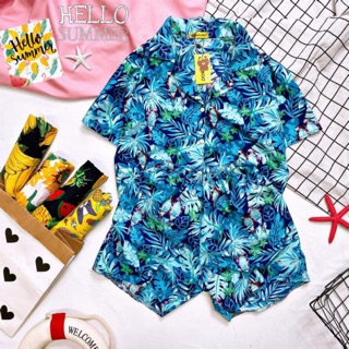 Bộ hawai vẹt xanh dương