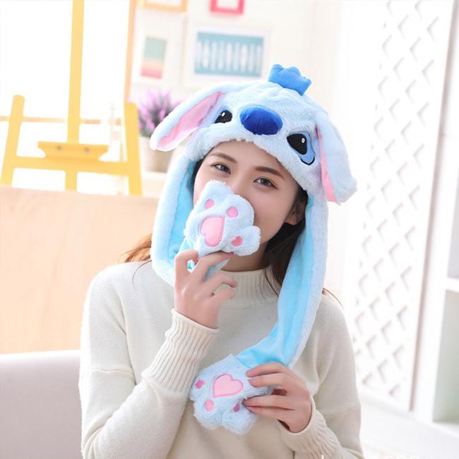 Mũ tai thỏ giật giật 2 tai cho bé Kpop Hàn Quốc