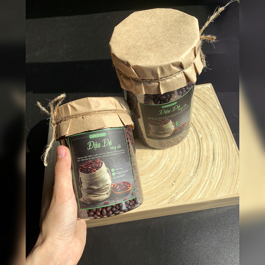 Đậu đỏ rang sẵn thủ công GreeHop nguyên hạt làm trà thanh lọc