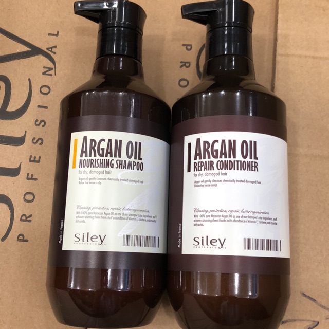 Siley dầu gội, dầu xả argan oil