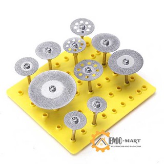 [ HOT SALE ] 💥 Bộ 10 lưỡi cắt kim cương 💥 Hợp kim phủ kim cương siêu cứng - Độ chính xác cao