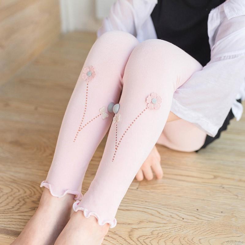 Quần Legging Cotton Lưng Thun Cho Bé Gái (2-10 Tuổi)