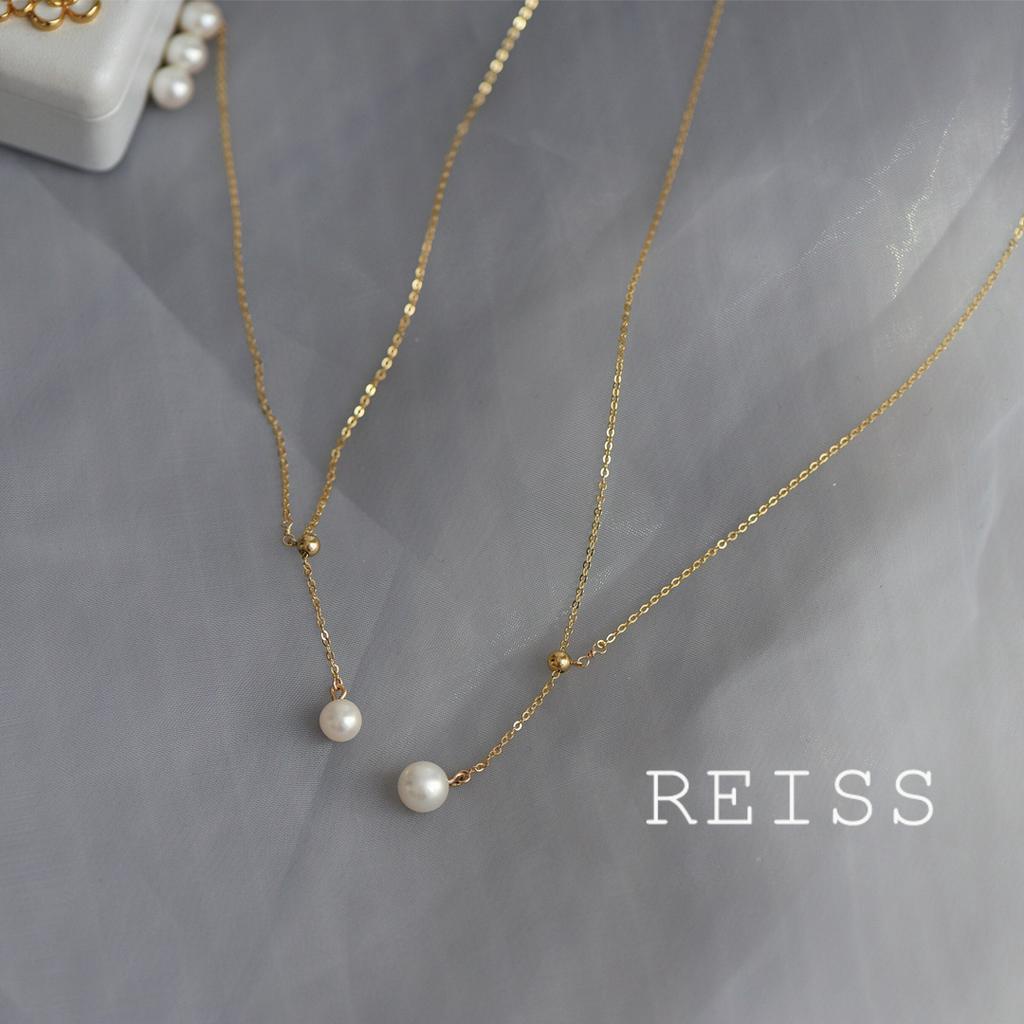 Vòng cổ Mạ Vàng 14K Đính Hạt Giả Ngọc Trai