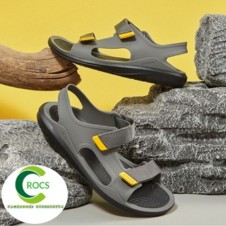 Giày sandal nhựa chống hôi chân -Croslite-Swiftwater-expedition cho nam màu ghi