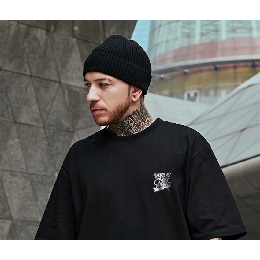 Áo thun cotton tay ngắn dáng rộng thời trang mùa hè Hàn Quốc cho nam giới 2021 S-8XL