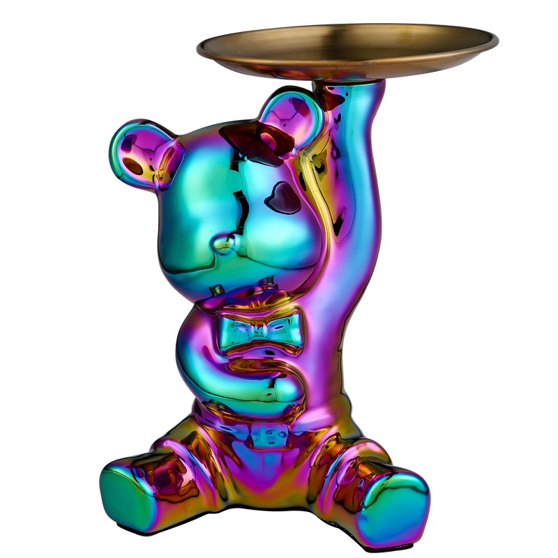 Khay Đựng Chìa Khóa Hình Gấu Trang Trí Phòng Khách