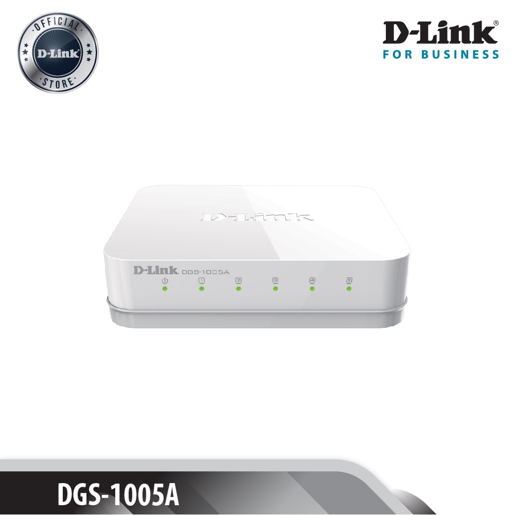 D-LINK DGS-1005A - Bộ chia cổng mạng 5 cổng Gigabit 10/100/1000 Chính Hãng