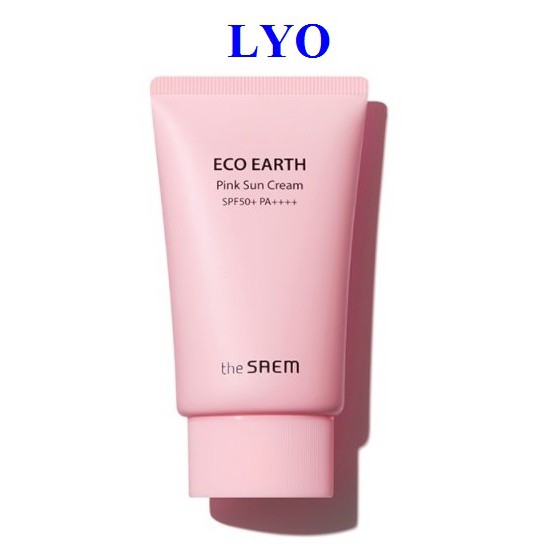 Kem chống nắng The Saem Eco Earth Power Pink 50ml mẫu 2020.