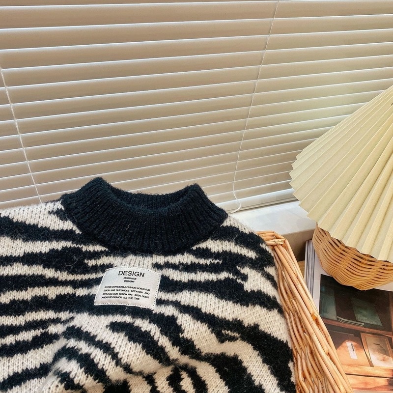Áo sweater Cổ Tròn Thời Trang Mùa Đông Mới Cho Bé Trai Và Bé Gái