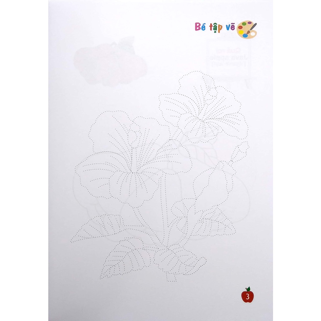 Sách Bé Tập Làm Họa Sĩ - Bé Tô Màu - Tập 3 - Hoa Quả Bé Yêu (Việt - Anh)