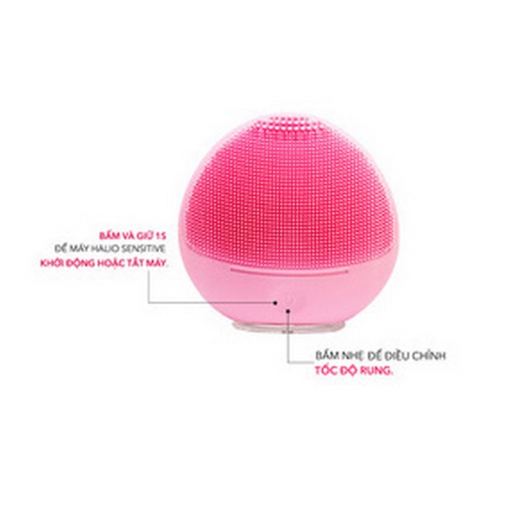 Máy rửa mặt Halio Sensitive Facial Cleansing & Massaging Device