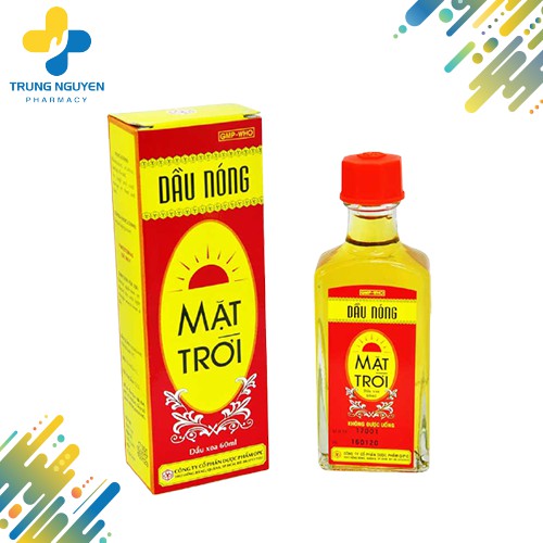 Dầu nóng mặt trời hỗ trợ giảm đau nhức, cảm cúm &amp; massage OPC (60ml)