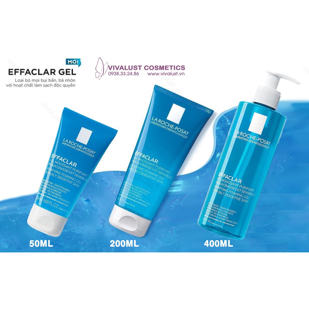 Gel Rửa Mặt La Roche-Posay EFFACLAR Purifying Foaming Gel 400ml) - Dành Cho Da Dầu Mụn & Nhạy Cảm