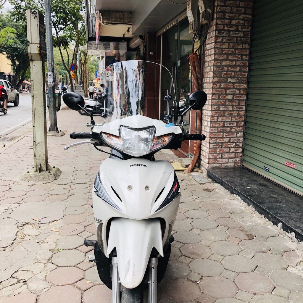 Kính chắn gió xe Wave Gọng L kính cao 32cm