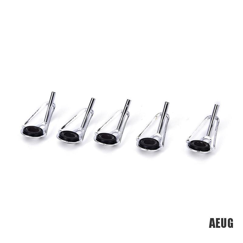 Set 80 khoen dẫn cho cần câu cá bằng thép màu đen với 10 kích thước