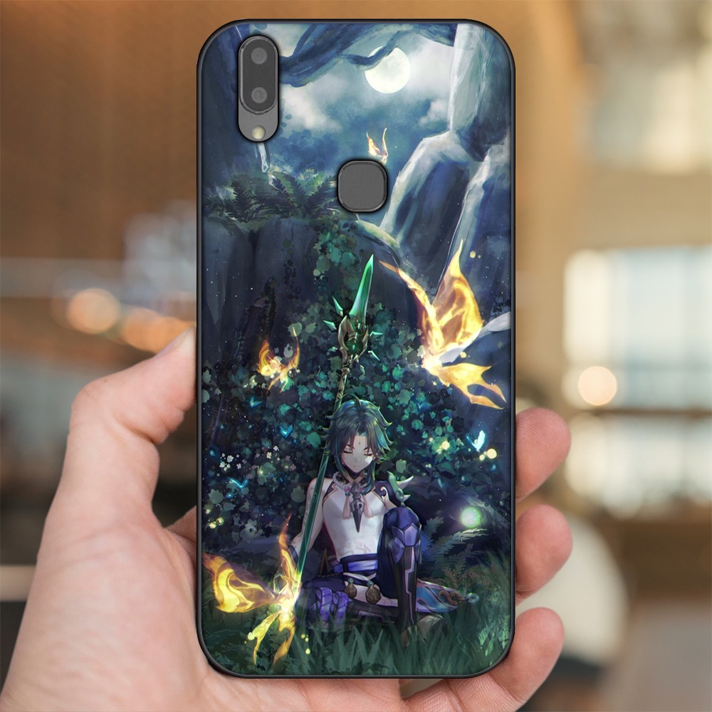 Ốp lưng Vivo V9, Y85, V11i viền đen in hình Xiao Genshin Impact