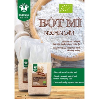 Bột Mì Nguyên Cám Hữu cơ 1kg Probios Organic WholeMeal Wheat Flour