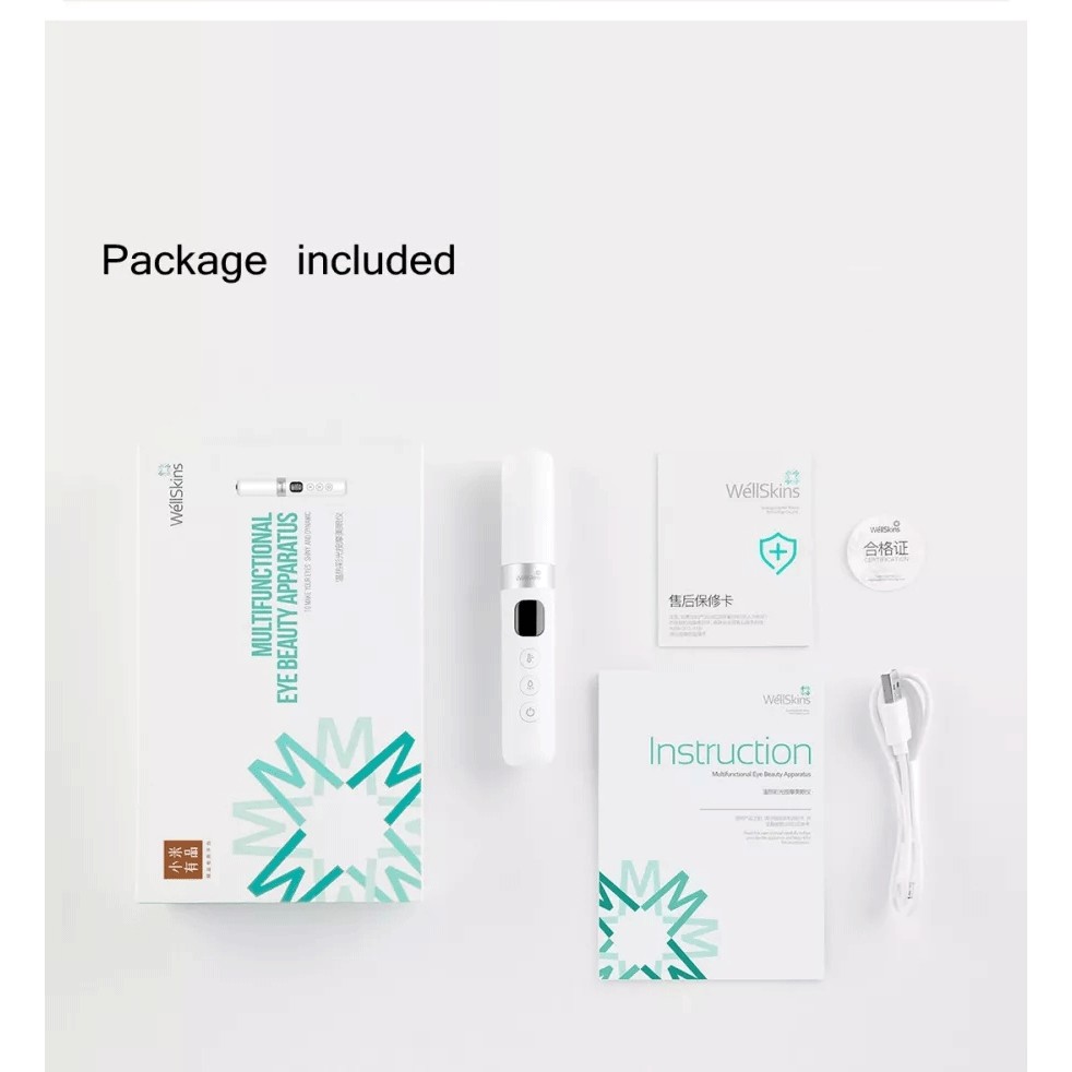 Máy massage mắt Xiaomi Youpin WéllSkins hỗ trợ thư giãn giảm nếp nhăn chăm sóc da mắt hiệu quả MY300 | BigBuy360 - bigbuy360.vn