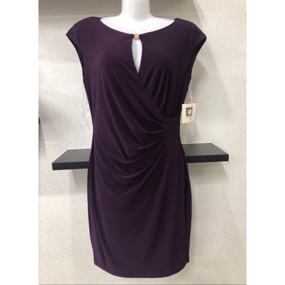 [HÀNG USA] ĐẦM THUN TÍM 🎁 ANNE KLEIN