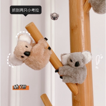 Kẹp Tóc Hình Gấu Koala Hoạt Hình Ba Chiều Bằng Lông Nhung Dễ Thương Xinh Xắn