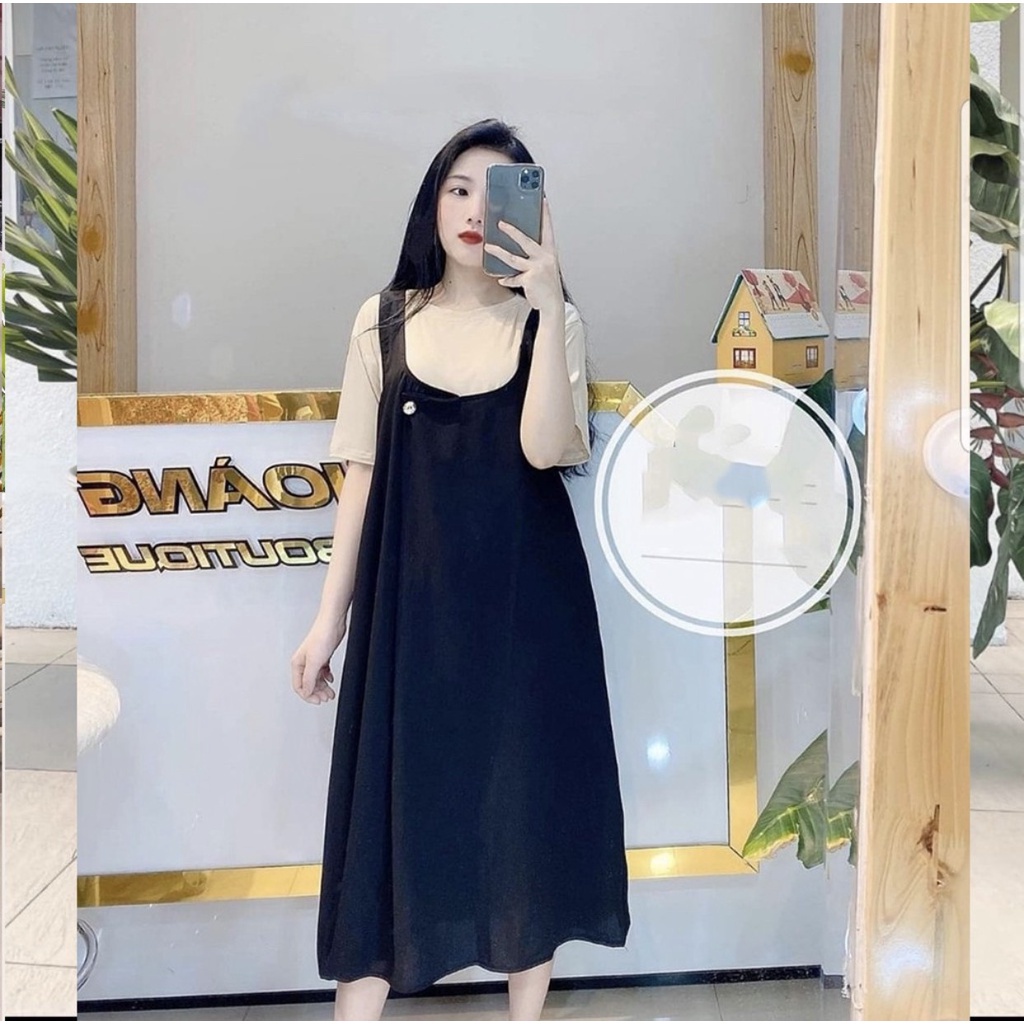 Sét Yếm Bầu Thiết Kế Chất Đũi Hàn Siêu Mềm Mại Nhẹ Nhàng Thấm Hút Mồ Hôi A063 Lin Store66