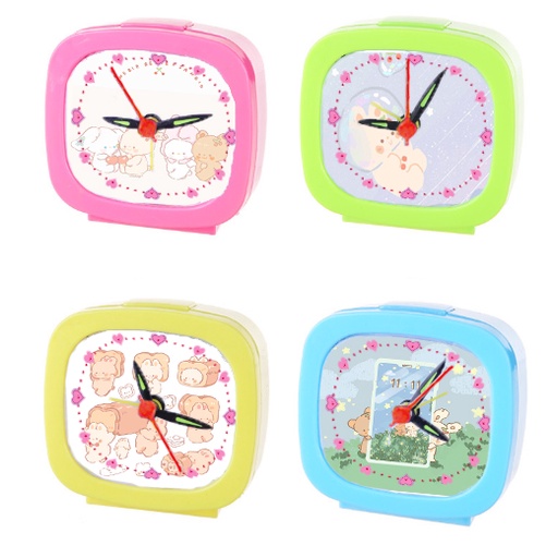 Đồng hồ để bàn gấu thỏ cherie berie màu sắc ĐHBI37 đồng hồ báo thức cute