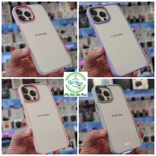🍀 Chính hãng 11 | 12 | 13 | 14 | Pro Max | Plus - Ốp Iphone X&M dẻo silicon kẻ chỉ viền bảo vệ camera chống sốca