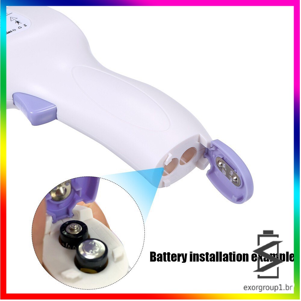 Súng Nhiệt Kế Hồng Ngoại Cảnh Báo Không Tiếp Xúc 3 Màu Sắc