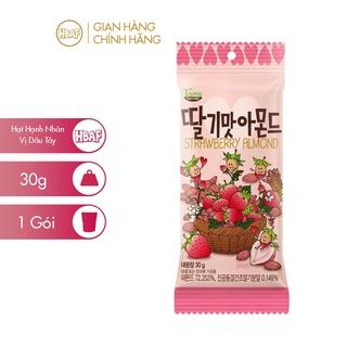 Hạnh Nhân Tẩm Vị Dâu Tây HBAF - Gói 30g