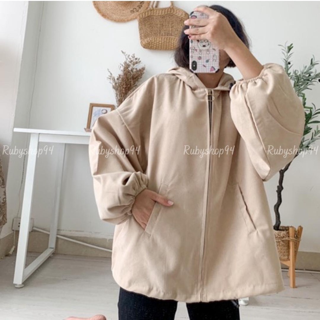 [Mã FAMARAL2 giảm 10K đơn 50K] Áo khoác nhung nữ chất lì 2 lớp dài tay dáng Hàn Quốc