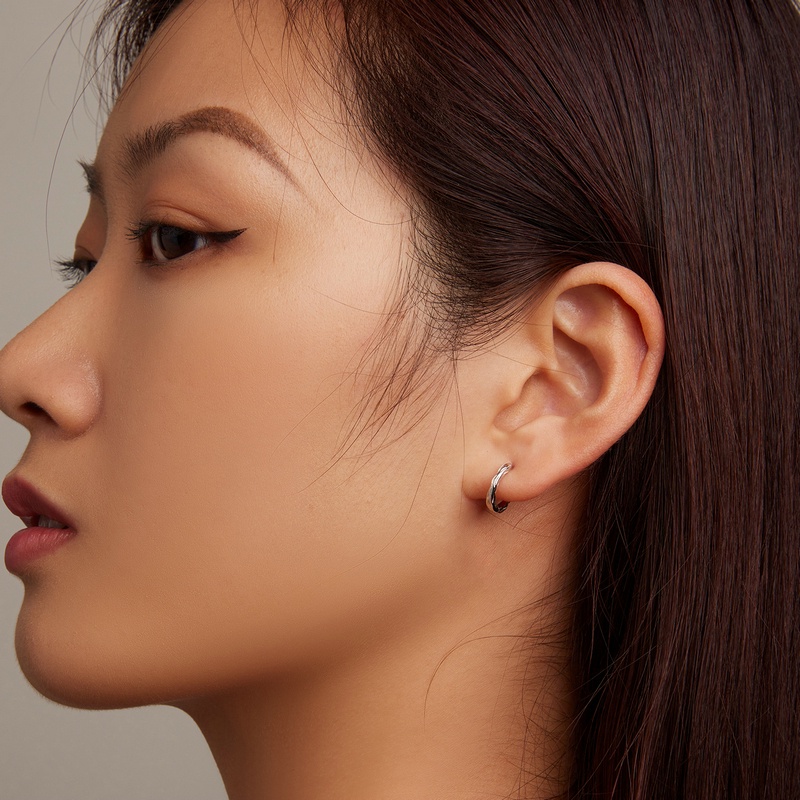 BAMOER Bông Tai Bạc 925 ThờI Trang Cho Nữ