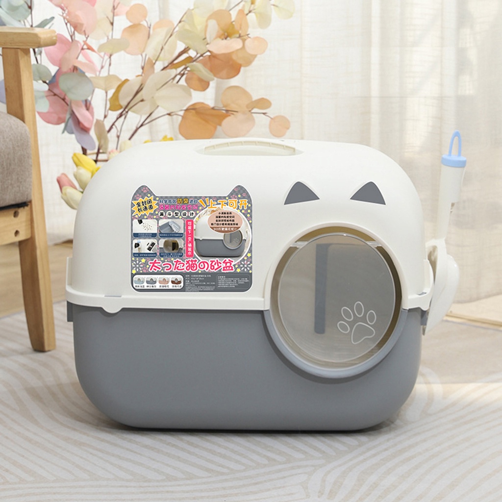 [Mã 252FMCGSALE giảm 8% tối đa 100k đơn 500K] Nhà vệ sinh cho mèo zise lớn có kèm xẻng Sakura Lapeta