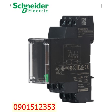 Relay điều khiển 3 pha đa chức năng  RM22TG20 Schneider