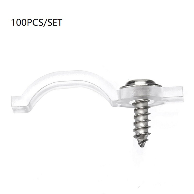 ✿ Set 100 Khung Gắn Đèn LED Dây Bản Rộng 10mm / 0.39 ''