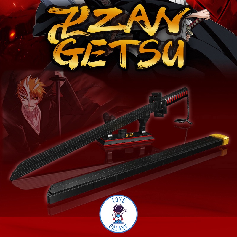 Đồ Chơi Lắp Ráp Mô Hình Thanh Kiếm Trảm Nguyệt Tensa Zangetsu Của Kurosaki Ichigo Trong Bleach 1501