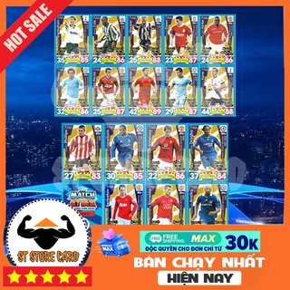 Thẻ cầu thủ huyền thoại Golden boots 2017/18 thẻ in custom ST STORE CARD