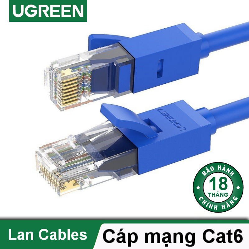 Dây mạng bấm sẵn 2 đầu Cat6 UTP Patch Cords dài 5M UGREEN NW102 11204