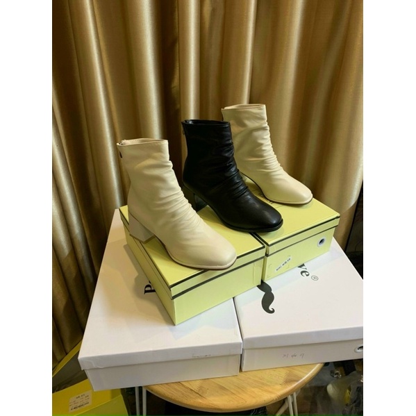 Boot Nhăn Da Lỳ Cao Cấp Gót Vuông 5 Phân Hottrend