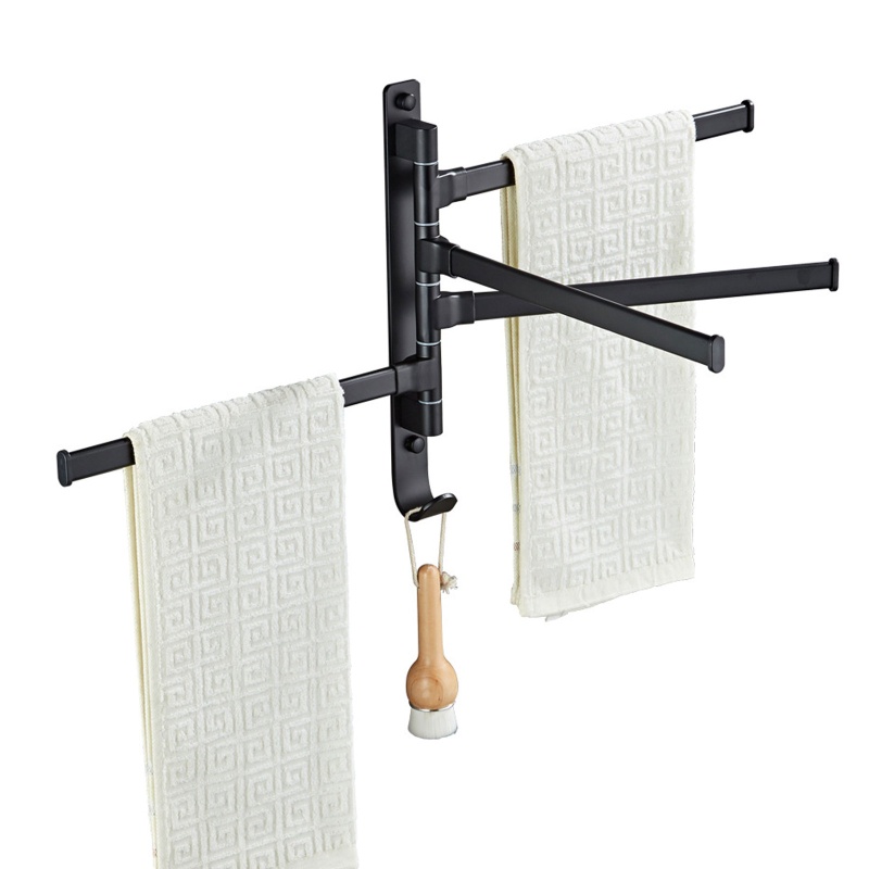 Giá Treo Khăn Tắm / Đồ Dùng Nhà Bếp Bằng Kim Loại Chống Thấm Nước Tiện Dụng