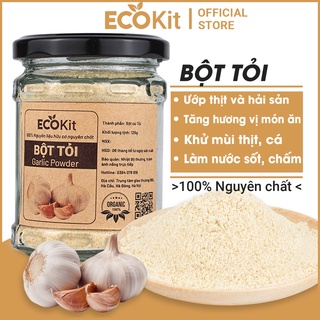 Bột tỏi ướp thịt Ecokit hữu cơ nguyên chất gia vị ướp thịt cho món ăn đậm đà hương vị hũ 1250G