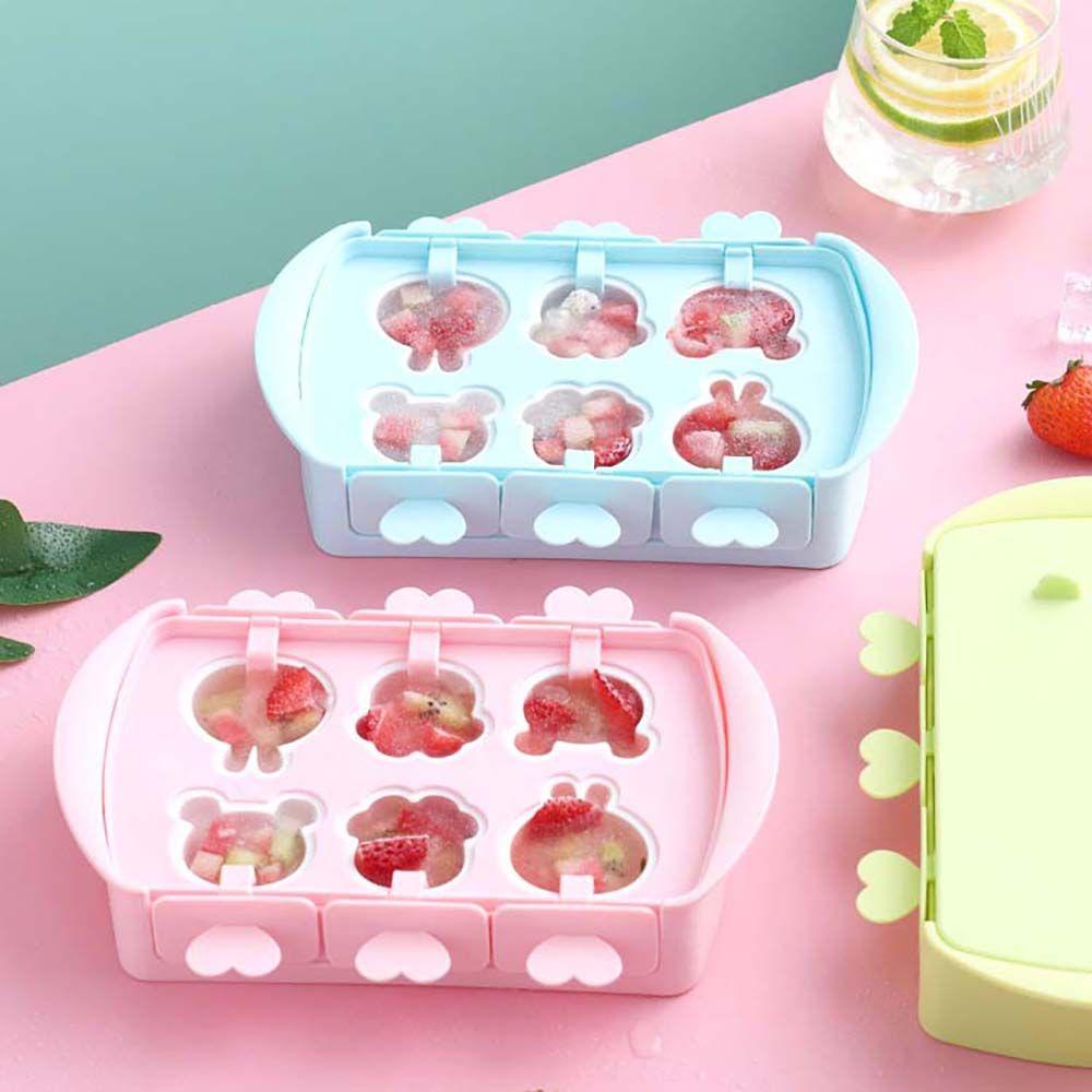 YIYU Khuôn Làm Kem Que Có Nắp Đậy Sáng Tạo Cho Nhà Bếp