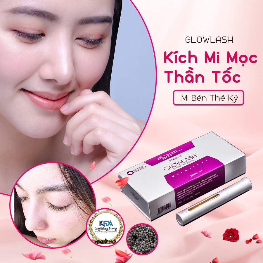 Huyết thanh GLOWLASH tế bào gốc kích dài sợi mi từ gốc Chính hãng Hàn Quốc [10ml]