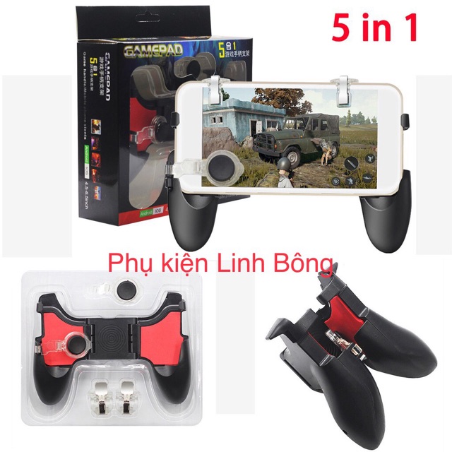 (Sốc) Bộ tay cầm chơi game 5in 1 hỗ trợ chơi game
