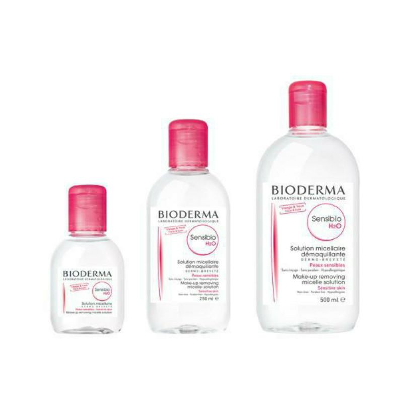 Nước Tẩy Trang Bioderma H2O 500ml Créaline Hồng, Sébium Xanh [BẢN NỘI ĐỊA PHÁP]