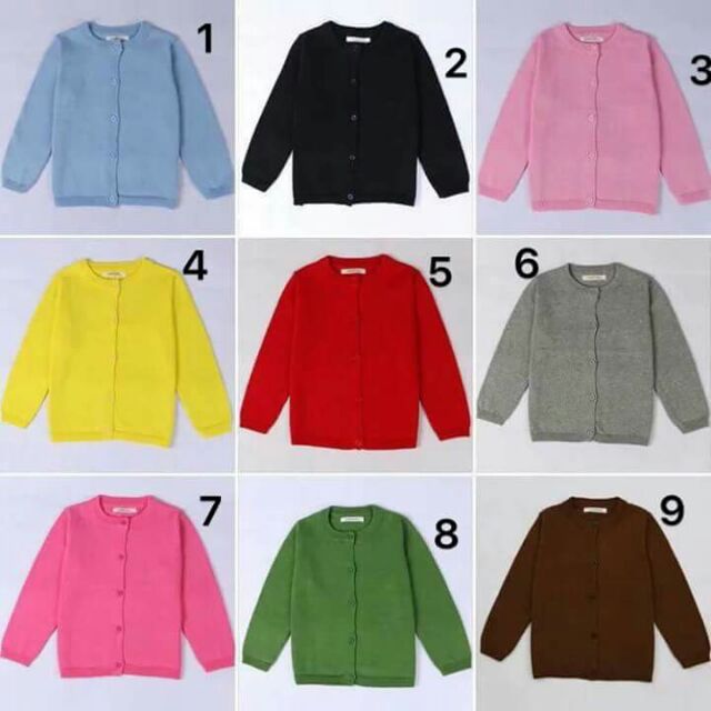 Áo len cardigan cho bé
