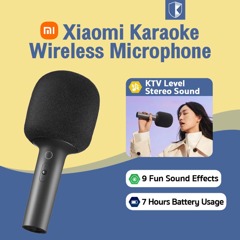 Mijia K xiaomi mic karaoke bluetooth Bluetooth Karaoke KTV 5.1  Kết Nối Chip DSP âm Thanh Nổi Khử Tiếng ồn 2500mAh